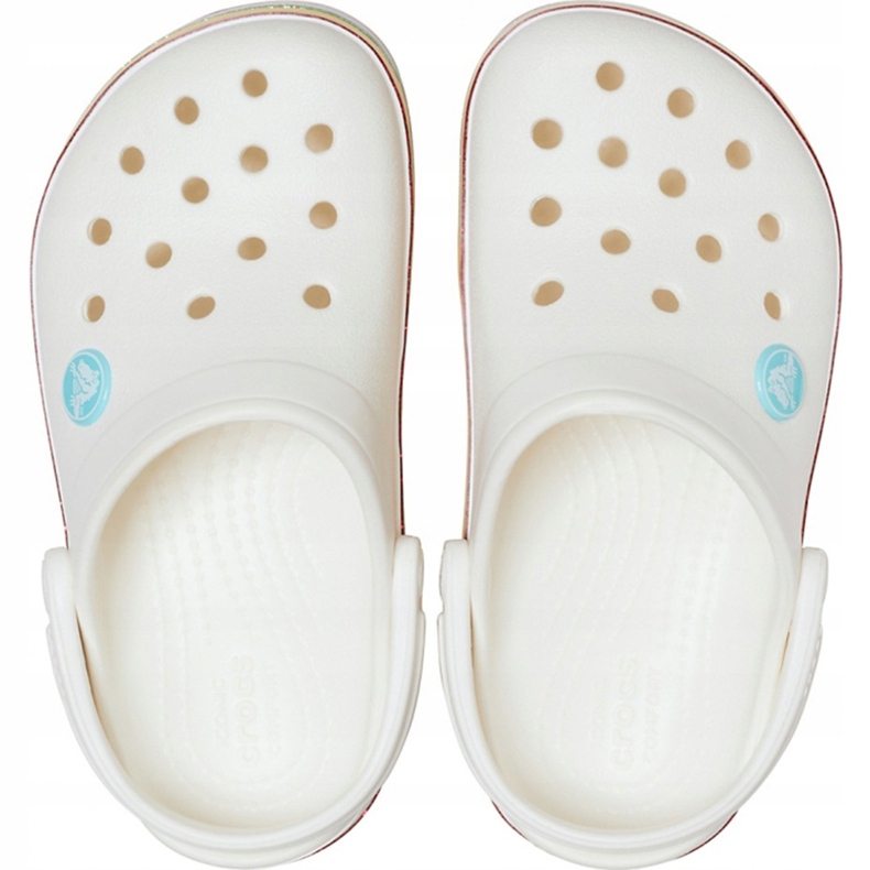 Crocs per bambini Crocband Rainbow Glitter Clg K bianco 206151 100 bianca 1