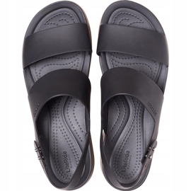 Crocs sandali donna Brooklyn Low Wedge W marrone 206453 07H nero 1