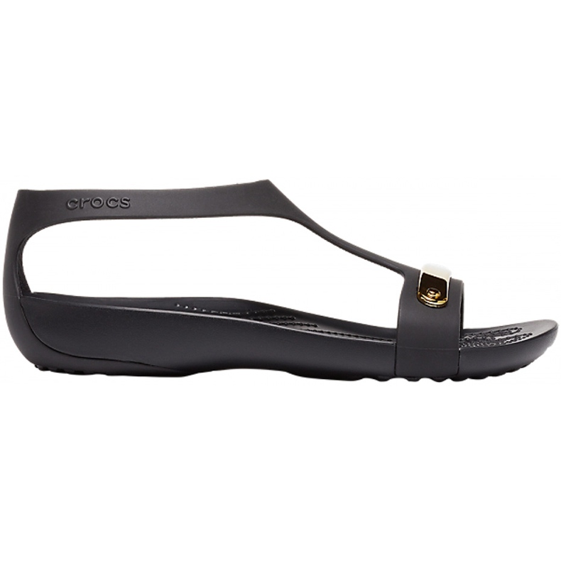 Crocs sandali donna Serena Metallic Bar Sdl W nero-oro 206421 751 1