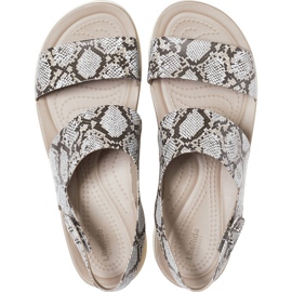 Crocs sandali donna Brooklyn Low Wedge W multi stucco 206453 93T beige 1