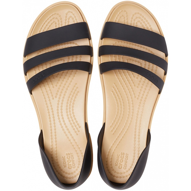 Crocs sandali donna Tulum Open Flat W nero 206 109 00W 1