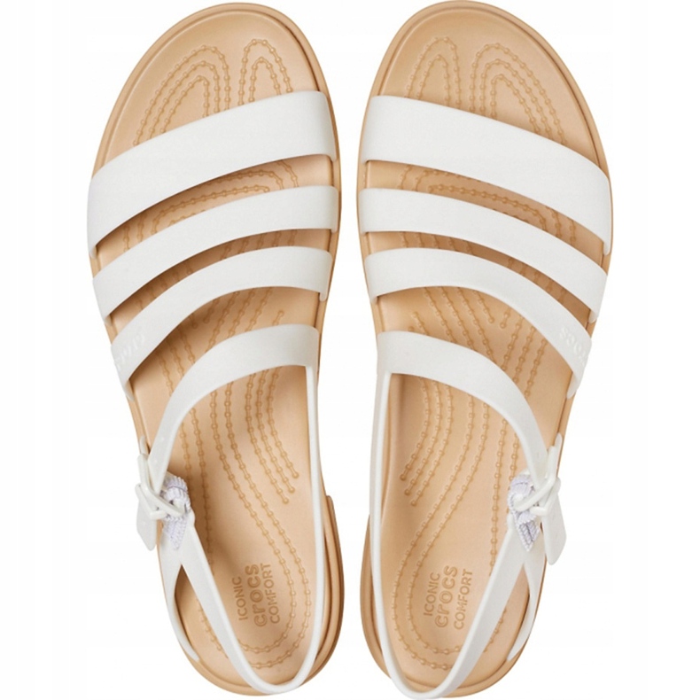 Crocs Sandali Donna Tulum Sandal W Pearl 206107 1CQ bianca 1