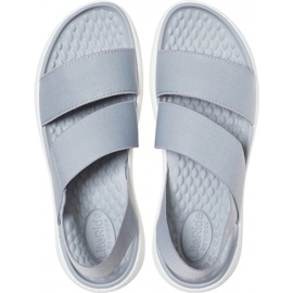 Crocs LiteRide Stretch Sandal W grigio chiaro / bianco 206081 00J 1