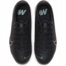 Nike Mercurial Vapor 13 Academy FG / MG Junior AT8123 010 scarpe da calcio nero/grigio/argento nero 1