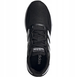 Adidas Runfalcon K scarpe da bambino nere e bianche EG2545 nero 1