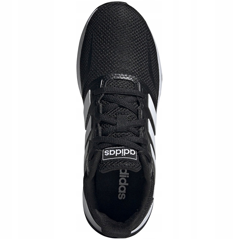 Adidas Runfalcon K scarpe da bambino nere e bianche EG2545 nero 1
