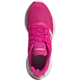 Adidas Tensaur Run K scarpe da bambino rosa e bianco EG4126 1