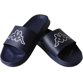 Pantofole Kappa Krus blu navy e bianche 242794 6710 bianco 1