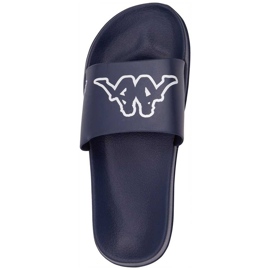 Pantofole Kappa Krus blu navy e bianche 242794 6710 bianco 2