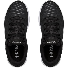 Under Armour Ua W Charged Pursuit 2 scarpe da donna nere e bianche 3022604 001 nero 1