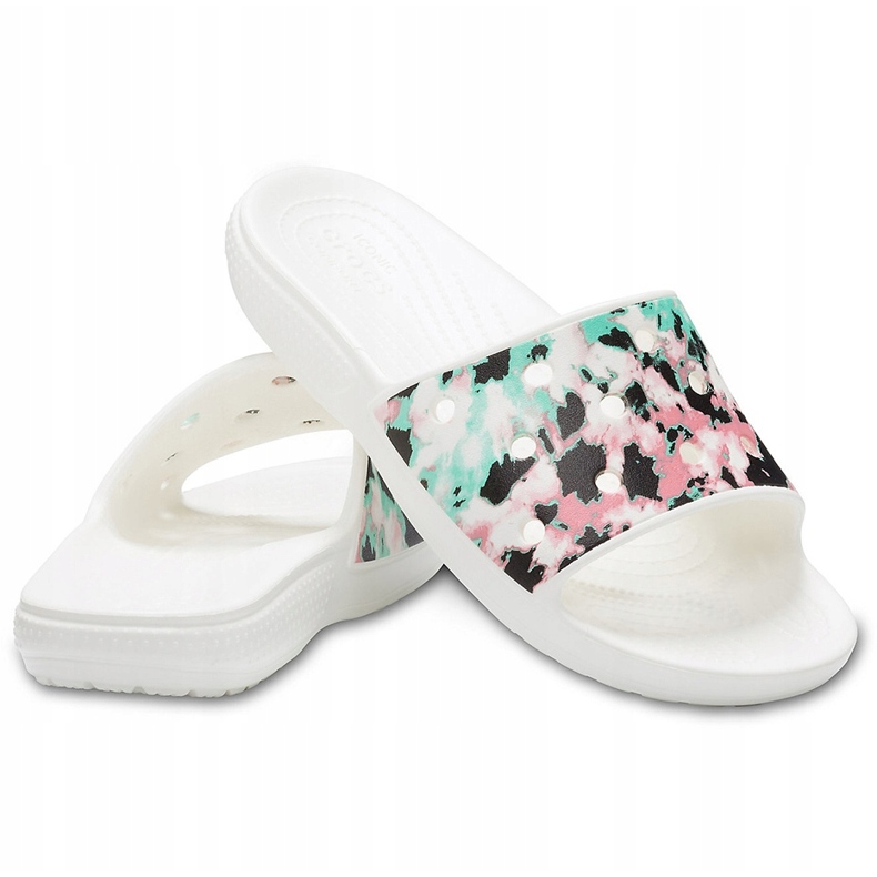 Crocs Classic Crocs Tie Dye Mania Slide 206481 928 . da donna bianca multicolore 1
