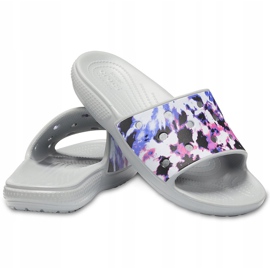 Crocs Classic Crocs Tie Dye Mania Slide 206481 97K . da donna grigio multicolore 1