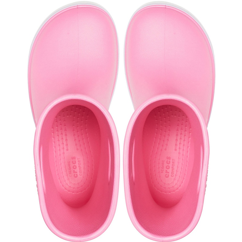 Stivali da pioggia Crocs per bambini Stivali da pioggia Crocband Kids rosa 205827 6QM 1