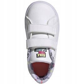 Adidas Advantage I scarpe da bambino bianche EG3861 bianca 1