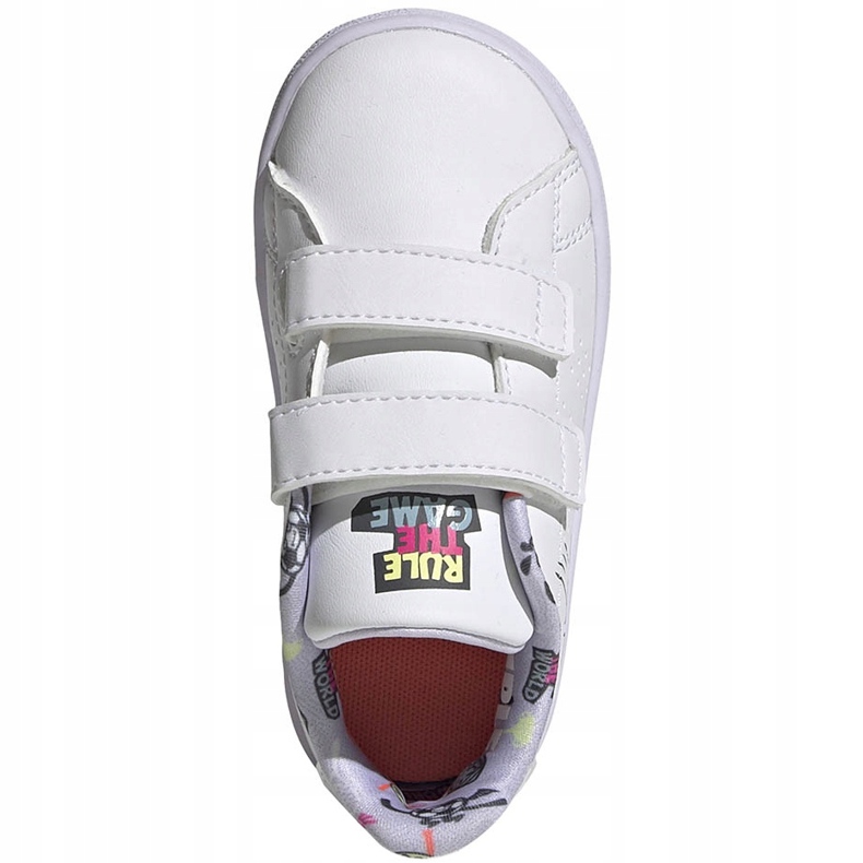 Adidas Advantage I scarpe da bambino bianche EG3861 bianco 1