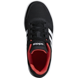 Adidas Hoops 2.0 K Scarpe da bambino nero-rosso B76067 bianca 1
