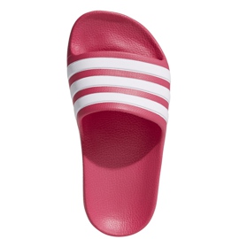 Ciabatte Adidas Adilette Aqua K rosa da bambino EF1749 bianca 1