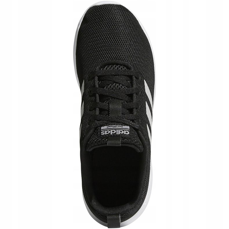 Adidas Lite Racer Cln K scarpe da bambino nere e bianche BB7051 nero 1