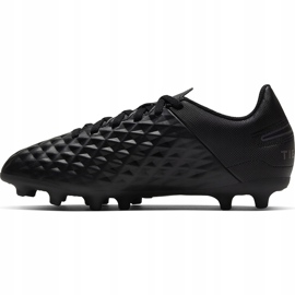 Nike Tiempo Legend 8 Club FG / MG Junior AT5881 010 scarpe da calcio nero nero 1