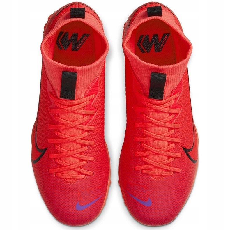 Scarpa da calcio Nike Mercurial Superfly 7 Academy Tf Junior AT8143 606 rosso rosso 1