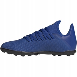 Scarpe da calcio Adidas X 19.3 Tf Junior EG7172 blu blu 1