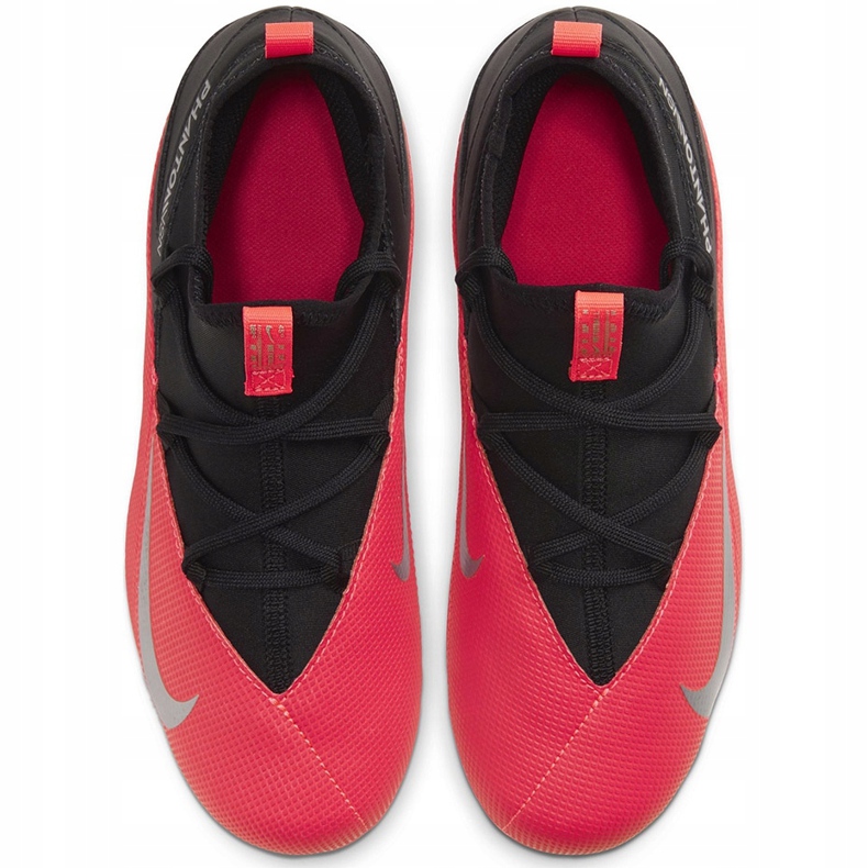 Nike Phantom Vsn 2 Club Df FG / MG Junior CD4061 606 scarpe da calcio rosso rosso 1
