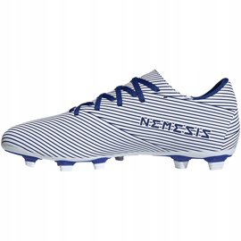 Scarpe da calcio Adidas Nemeziz 19.4 FxG bianche e blu EF1707 multicolore 1