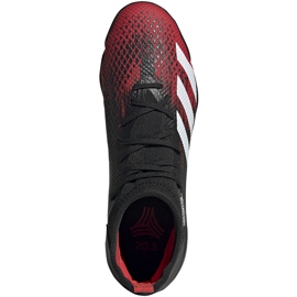 Scarpe da calcio Adidas Predator 20.3 Tf nere e rosse EF2208 multicolore nero 1