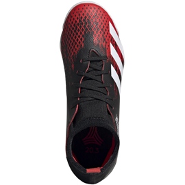 Adidas Predator 20.3 In Jr scarpe da calcio nere e rosse EF1954 multicolore nero 1