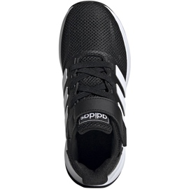 Adidas Runfalcon C scarpe da bambino nere e bianche EG1583 bianco nero 1