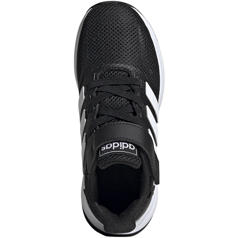 Adidas Runfalcon C scarpe da bambino nere e bianche EG1583 bianca nero 1
