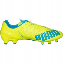 Scarpe calcio Puma Evo Speed ​​1.4 Lth Fg giallo-blu 103615 03 1