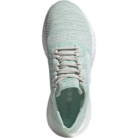 Adidas Pureboost Go W menta scarpe B75827 grigio verde 1