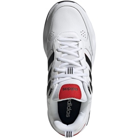 Scarpe da uomo Adidas Strutter bianche e nere EG2655 bianca nero rosso 1