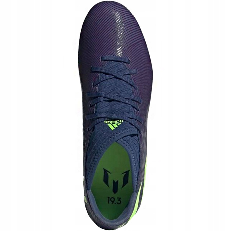 Scarpe da calcio Adidas Nemeziz Messi 19.3 Fg EF1806 viola blu navy 1