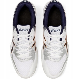 Asics Gel Rocket 9 1071A030 102 scarpe da pallavolo uomo bianca bianca 1
