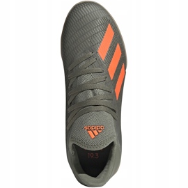 Verde adidas X 19.3 In Junior scarpe da calcio EF8376 grigio grigio 1