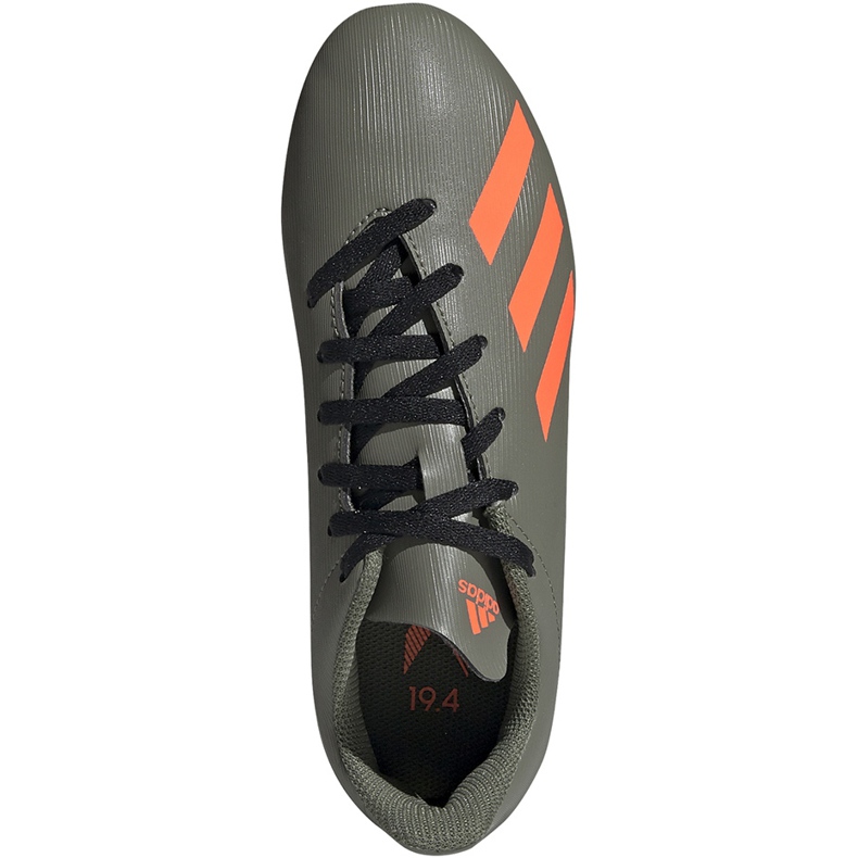 Scarpe da calcio adidas X 19.4 FxG Jr verdi EF8377 multicolore grigio 1