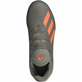 Scarpe da calcio adidas X 19.3 Tf Jr verdi EF8375 verde verde 1