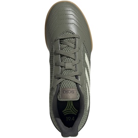 Scarpe da calcio Adidas Predator 19.4 In Junior kaki EF8224 verde verde 1
