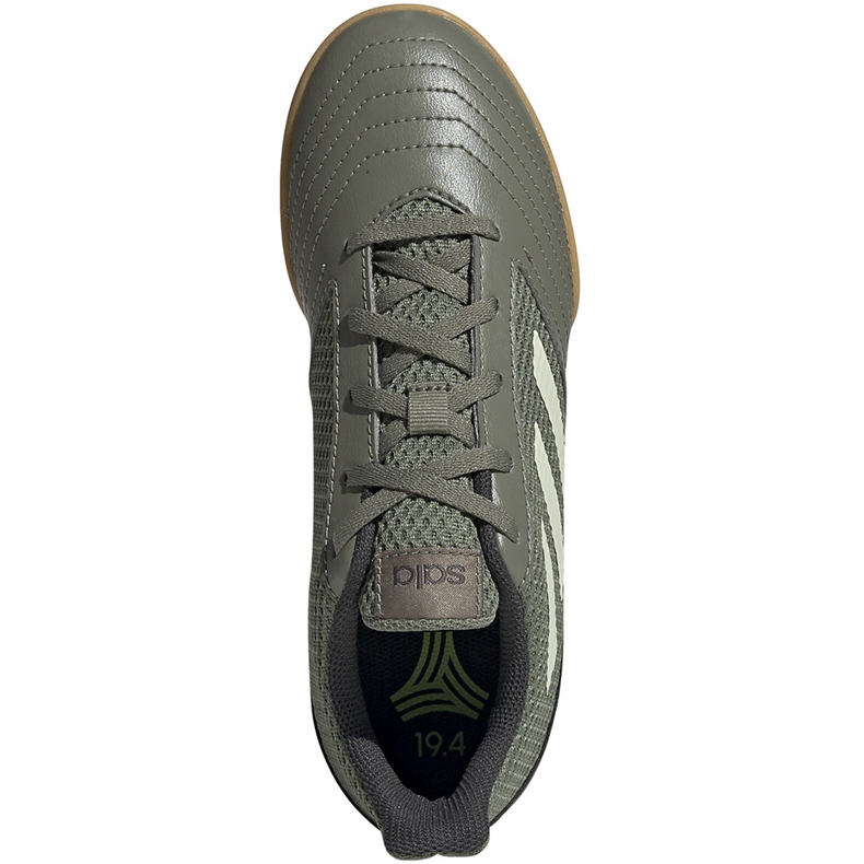Scarpe da calcio Adidas Predator 19.4 In Junior kaki EF8224 verde verde 1
