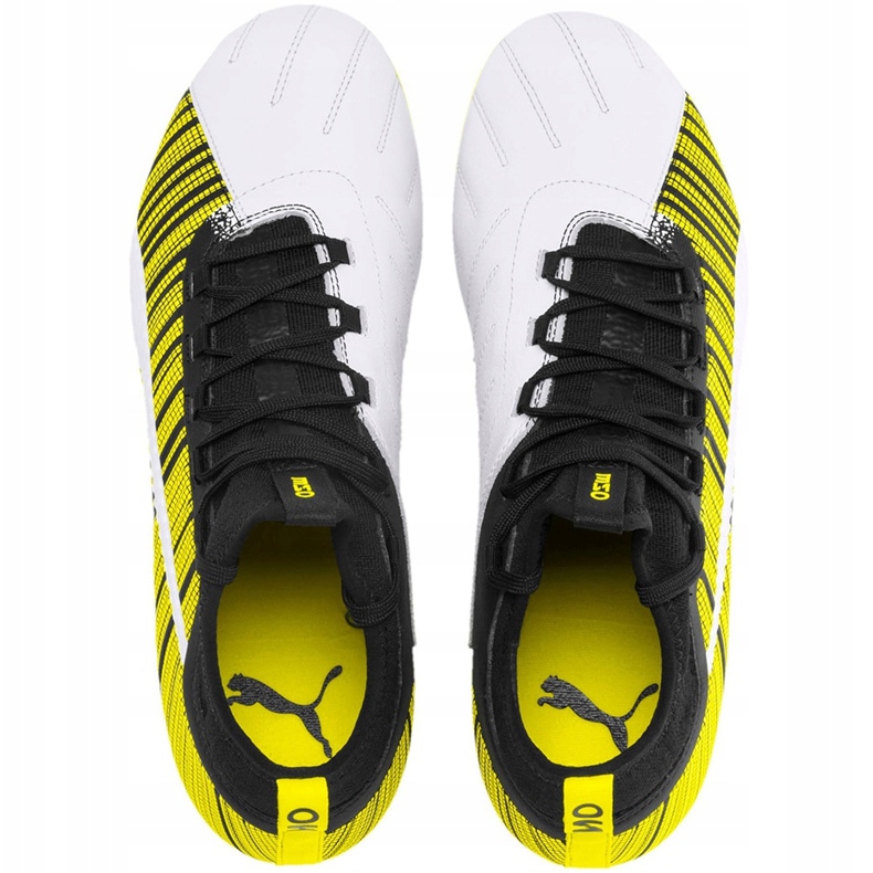 Scarpe da calcio Puma One 5.3 Fg Ag giallo-bianco-nero 105604 03 1