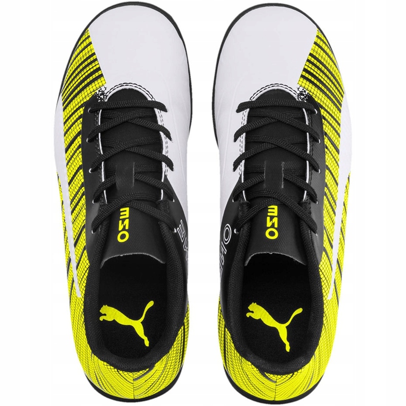 Scarpe da calcio Puma One 5.4 Tt Junior giallo-bianco-nero 105662 03 multicolore 1