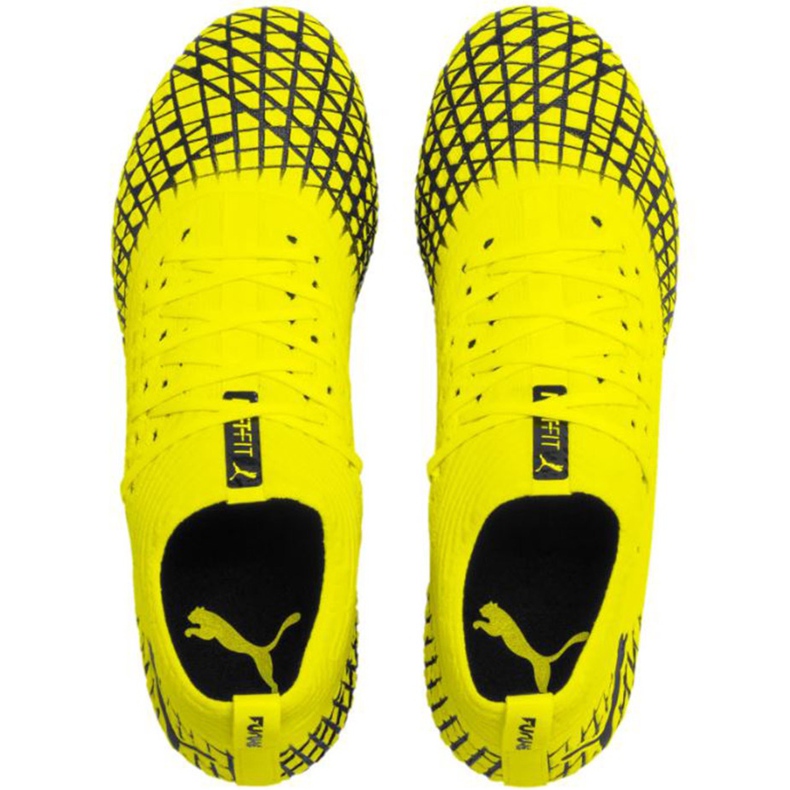 Scarpe da calcio Puma Future 4.2 Netfit Fg Ag giallo-nero 105611 03 1