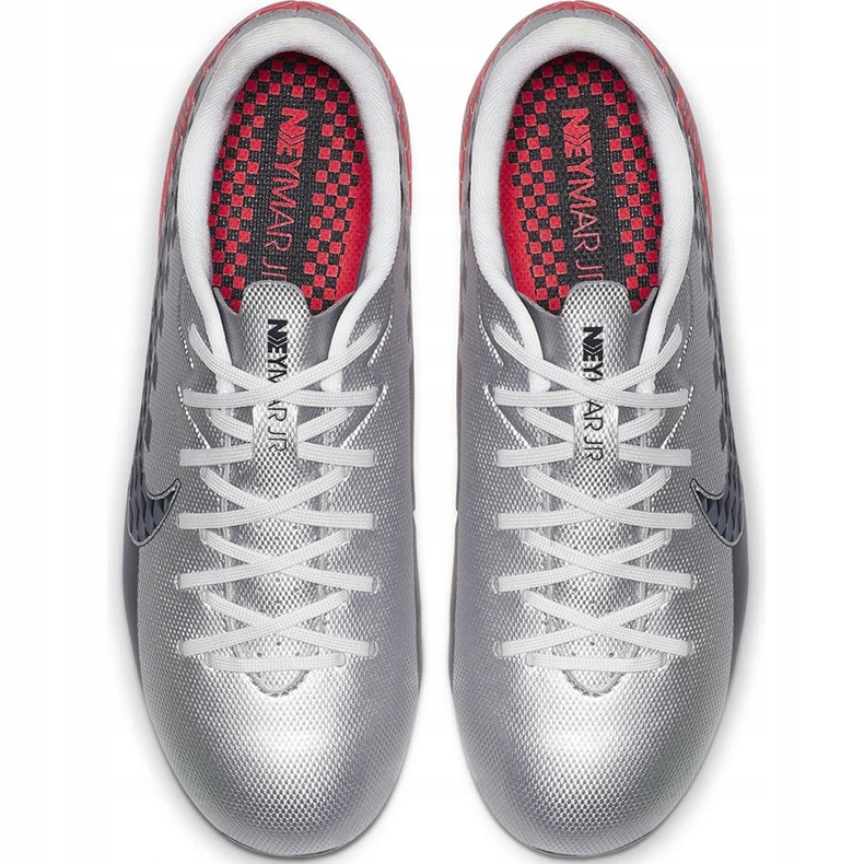 Scarpa da calcio Nike Mercurial Vapor 13 Academy Neymar FG / MG Junior AT8125 006 grigio grigio 1