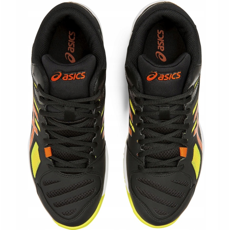 Scarpe volley uomo Asics Gel Beyond 5 Mt nere, gialle e arancio B600N 001 nero 1