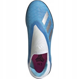 Scarpe da calcio Adidas X 19.3 Ll Tf Junior blu EF9123 1