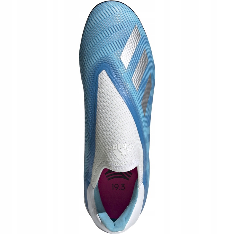 Adidas X 19.3 Ll Tf scarpe da calcio blu e bianche EF0632 1