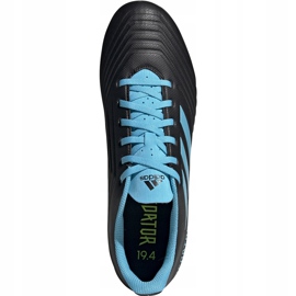 Scarpe calcio adidas Predator 19.4 FxG nere e blu F35598 nero nero 1