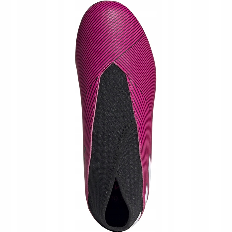Scarpe da calcio Adidas Nemeziz 19.3 Ll Fg Jr rosa EF8848 nero 1